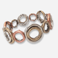 Vintage Metal Multi-Ring Stretch Bracelet