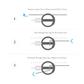 Step-by-step guide on how to position an anchor disc and wrap it around a wrist, with diagrams and text instructions.