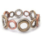 Vintage Metal Multi-Ring Stretch Bracelet