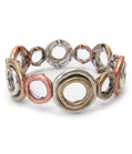 Vintage Metal Multi-Ring Stretch Bracelet